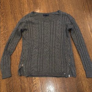 Grey Cable Knit American Eagle Sweater